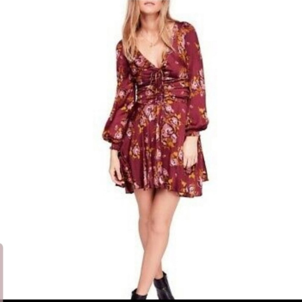 Free People Morning Light Mini Dress